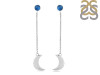 Labradorite Chain & Crescent Moon Earring LBD-RE-1.