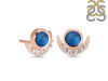 Labradorite & White Topaz Stud Earring LBD-RE-4.