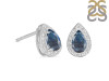 Labradorite & White Topaz Stud Earring LBD-RE-52.
