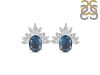 Labradorite & White Topaz Stud Earring LBD-RE-71.