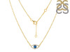 Labradorite & White Topaz Necklace LBD-RN-1.