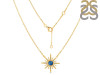 Labradorite & White Topaz Necklace LBD-RN-18.