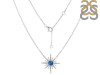 Labradorite & White Topaz Necklace LBD-RN-18.