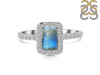 Labradorite & White Topaz Ring LBD-RR-432.