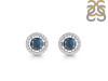 Labradorite & White Topaz Stud Earring LBD-RDE-985.
