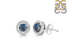 Labradorite & White Topaz Stud Earring LBD-RDE-985.