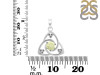 Libyan Desert Glass Triangle Pendant LDG-RDEP-878.