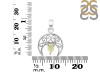 Libyan Desert Glass Crescent Moon Pendant LDG-RDEP-890.