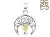 Libyan Desert Glass Crescent Moon Pendant LDG-RDEP-890.