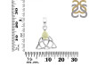 Libyan Desert Glass Triquetra Pendant LDG-RDEP-892.