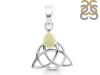 Libyan Desert Glass Triquetra Pendant LDG-RDEP-892.
