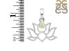 Libyan Desert Glass Lotus Pendant LDG-RDN-156-A.