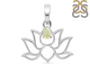 Libyan Desert Glass Lotus Pendant LDG-RDN-156-A.