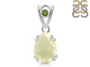 Libyan Desert Glass & Moldavite Pendant LDG-RDP-746-MLD-V-LOOP.