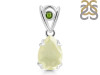 Libyan Desert Glass & Moldavite Pendant LDG-RDP-752-MLD-LOOP.