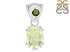 Libyan Desert Glass & Moldavite Pendant LDG-RDP-762-MLD-LOOP.