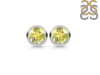 Lemon Quartz Stud Earring LEM-RDE-1243.