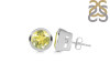 Lemon Quartz Stud Earring LEM-RDE-1243.
