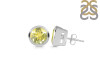Lemon Quartz Stud Earring LEM-RDE-1244.
