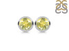 Lemon Quartz Stud Earring LEM-RDE-1434.
