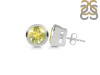 Lemon Quartz Stud Earring LEM-RDE-1434.