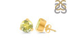 Lemon Quartz Stud Earring LEM-RDE-1570.