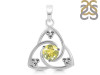 Lemon Quartz Triangle Pendant LEM-RDEP-878.
