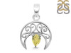 Lemon Quartz Crescent Moon Pendant LEM-RDEP-890.
