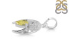 Lemon Quartz Crescent Moon Pendant LEM-RDEP-890.