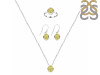  Lemon Quartz Jewelry Set LEM-RDN-456-RDE-998-RDR-1882.