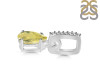 Lemon Quartz & White Topaz Pendant LEM-RDP-550-CZ-LOOP.
