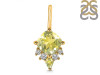 Lemon Quartz & White Topaz Pendant LEM-RDP-729.