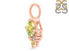 Lemon Quartz & White Topaz Pendant LEM-RDP-729.