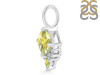 Lemon Quartz & White Topaz Pendant LEM-RDP-729.