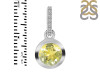Lemon Quartz & White Topaz Pendant LEM-RDP-742-CZ-LOOP.