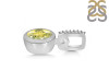Lemon Quartz & White Topaz Pendant LEM-RDP-742-CZ-LOOP.