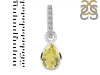 Lemon Quartz & White Topaz Pendant LEM-RDP-779-CZ-LOOP.