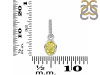 Lemon Quartz & White Topaz Pendant LEM-RDP-780-CZ-LOOP.