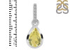 Lemon Quartz & White Topaz Pendant LEM-RDP-956-CZ-LOOP.