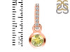 Lemon Quartz & White Topaz Pendant LEM-RDP-957-CZ-LOOP.