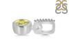 Lemon Quartz & White Topaz Pendant LEM-RDP-958-CZ-LOOP.