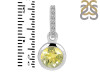 Lemon Quartz & White Topaz Pendant LEM-RDP-959-CZ-LOOP.