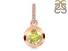 Lemon Quartz & White Topaz Pendant LEM-RDP-960-CZ-LOOP.