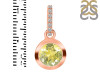 Lemon Quartz & White Topaz Pendant LEM-RDP-960-CZ-LOOP.