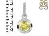 Lemon Quartz & White Topaz Pendant LEM-RDP-960-CZ-LOOP.