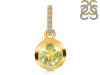 Lemon Quartz & White Topaz Pendant LEM-RDP-960-CZ-LOOP.