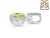 Lemon Quartz & White Topaz Pendant LEM-RDP-960-CZ-LOOP.