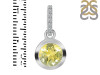 Lemon Quartz & White Topaz Pendant LEM-RDP-992-CZ-LOOP.