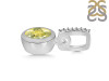 Lemon Quartz & White Topaz Pendant LEM-RDP-992-CZ-LOOP.