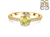 Lemon Quartz & White Topaz Ring LEM-RDR-2303.